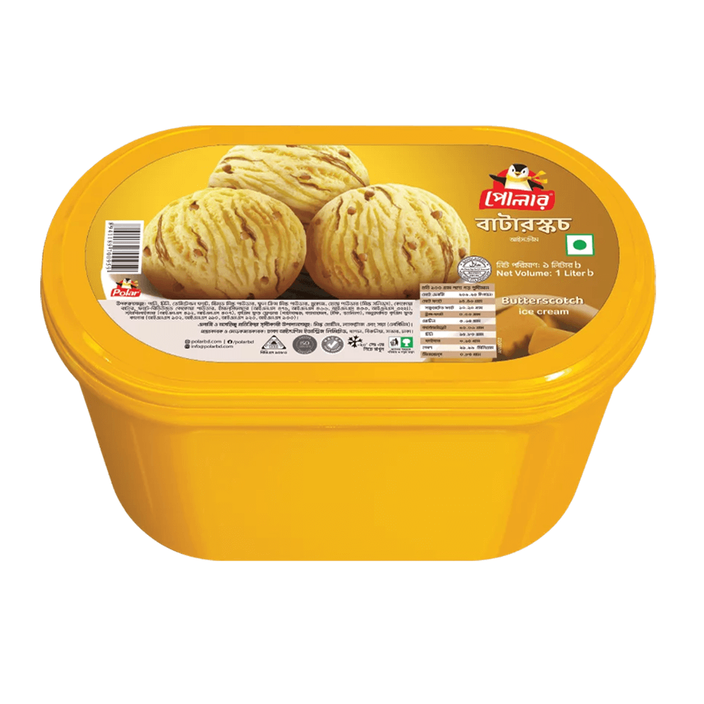 Polar Butterscotch Ice Cream – 1 Liter